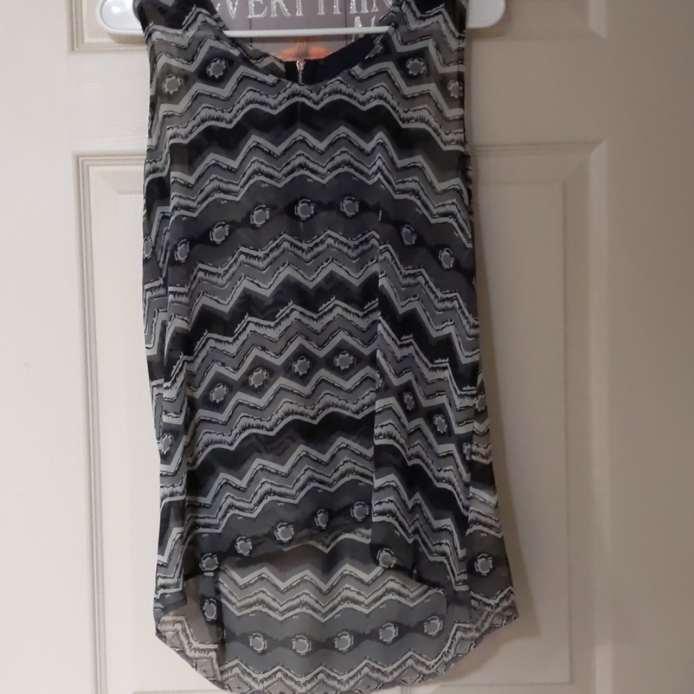 Cynthia Rowley sleeveless top sheer